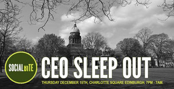 IndigoVision's CEO To Sleep Out and Raise Money for Scotland's Homeless with Social Bite