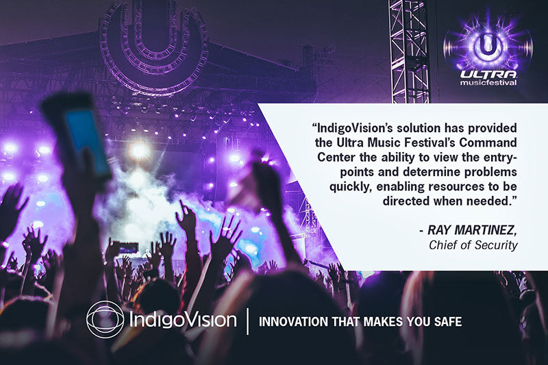 Ultra Music Festival and IndigoVision collaborate to improve event safety.