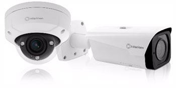 IndigoVision's all NEW BX Minidome and BX Bullet cameras, designed to keep you and your budget safe